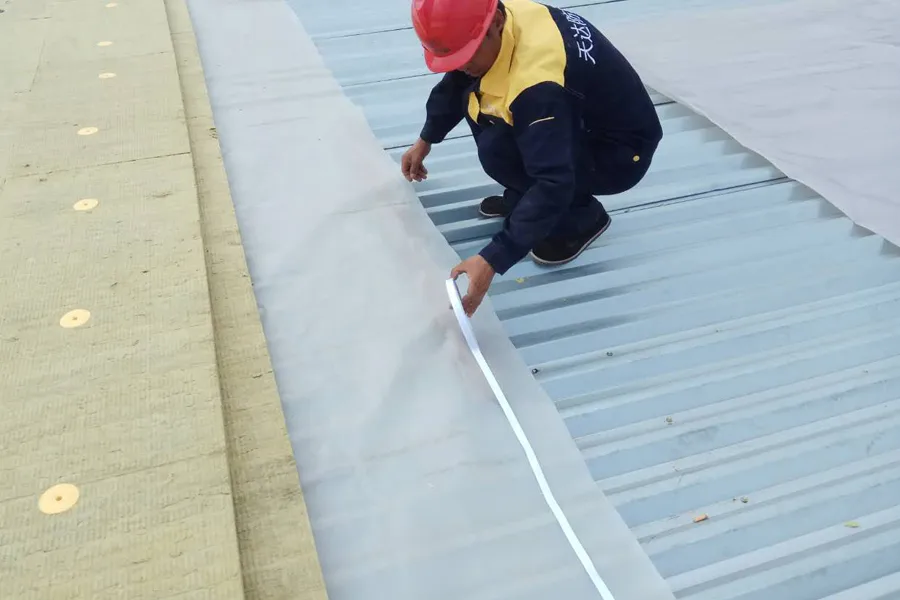 installation of the vapor barrier